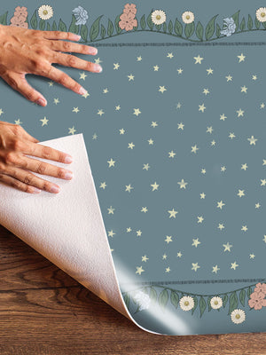 Alfombra Flores y estrellas 2