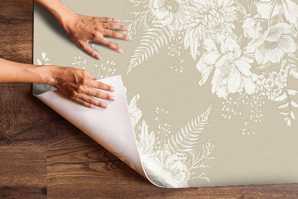 Alfombra Flores esquina