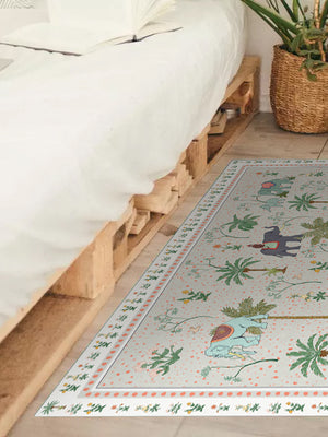 Alfombra Paisaje Elefantes