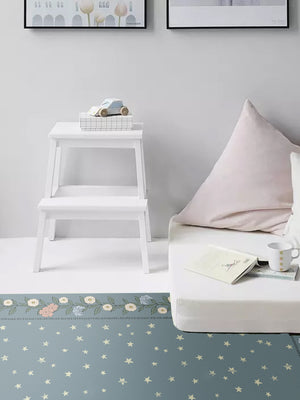 Alfombra Flores y estrellas