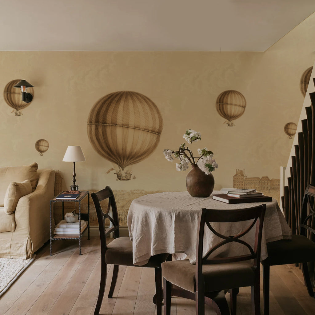 Papel Mural Paisaje Globos