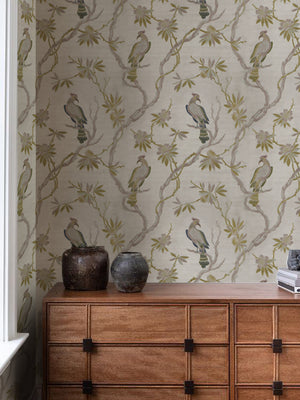 Papel Mural Pájaro en Tapiz