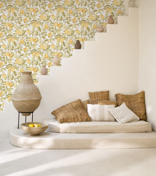 Papel mural Cotton Lemon tree